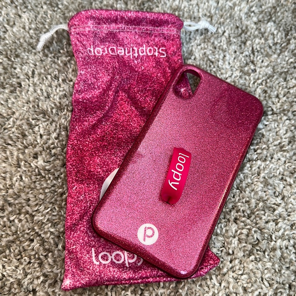 Sparkle Hot Pink Loopy Case Iphone X/Xs Righty